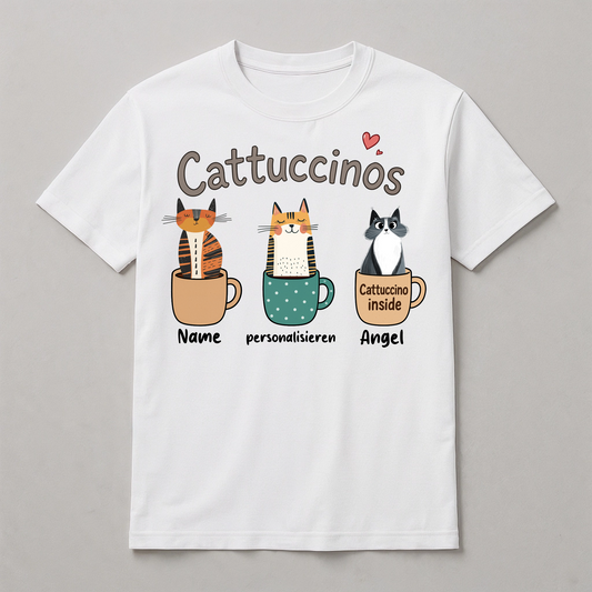 T-Shirt - Cattuccino | Personalisierbar